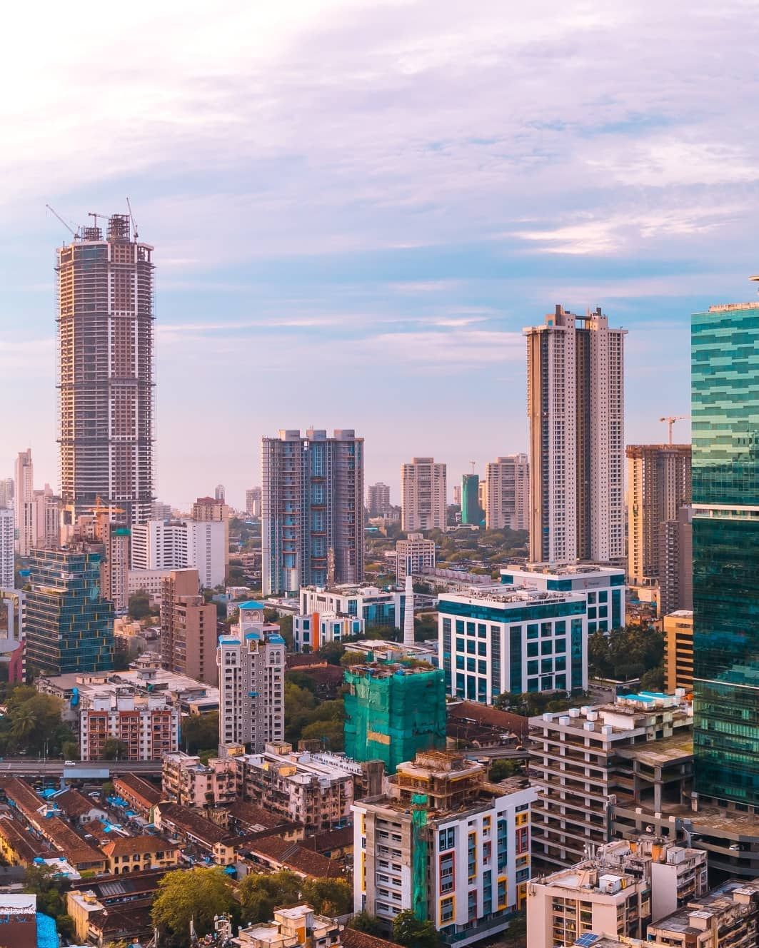 Mumbai commercial office towers and skyline